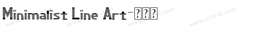 Minimalist Line Art字体转换